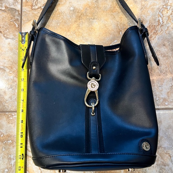 Spartina 449 Black Leather Bucket Bag EUC - Picture 10 of 15
